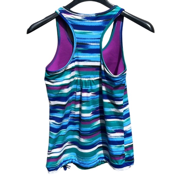 Athleta Racerback Swim or Athletic Tank Adjustable Waist Tie Size Medium - Picture 3 of 9